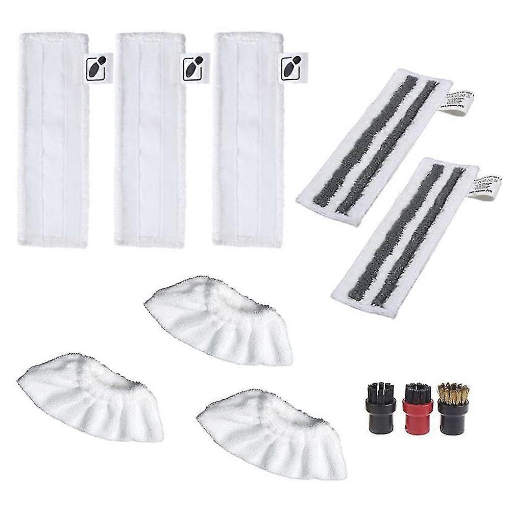 Tillbehör till ångtvätt Easyfix SC2 SC3 SC4 SC5 Torkare Golvmunstycke Trasor Mopp Rundborstar
