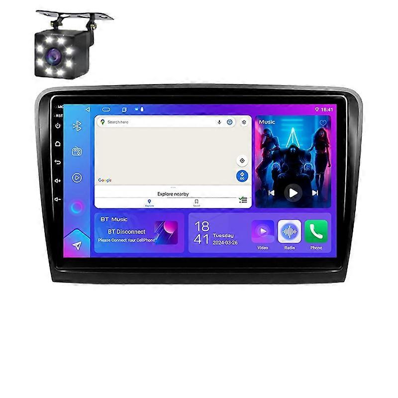 Android Auto Car Radio Multimedia For Skoda Superb 2 B6 2008 - 2015 Carplay Navigation GPS