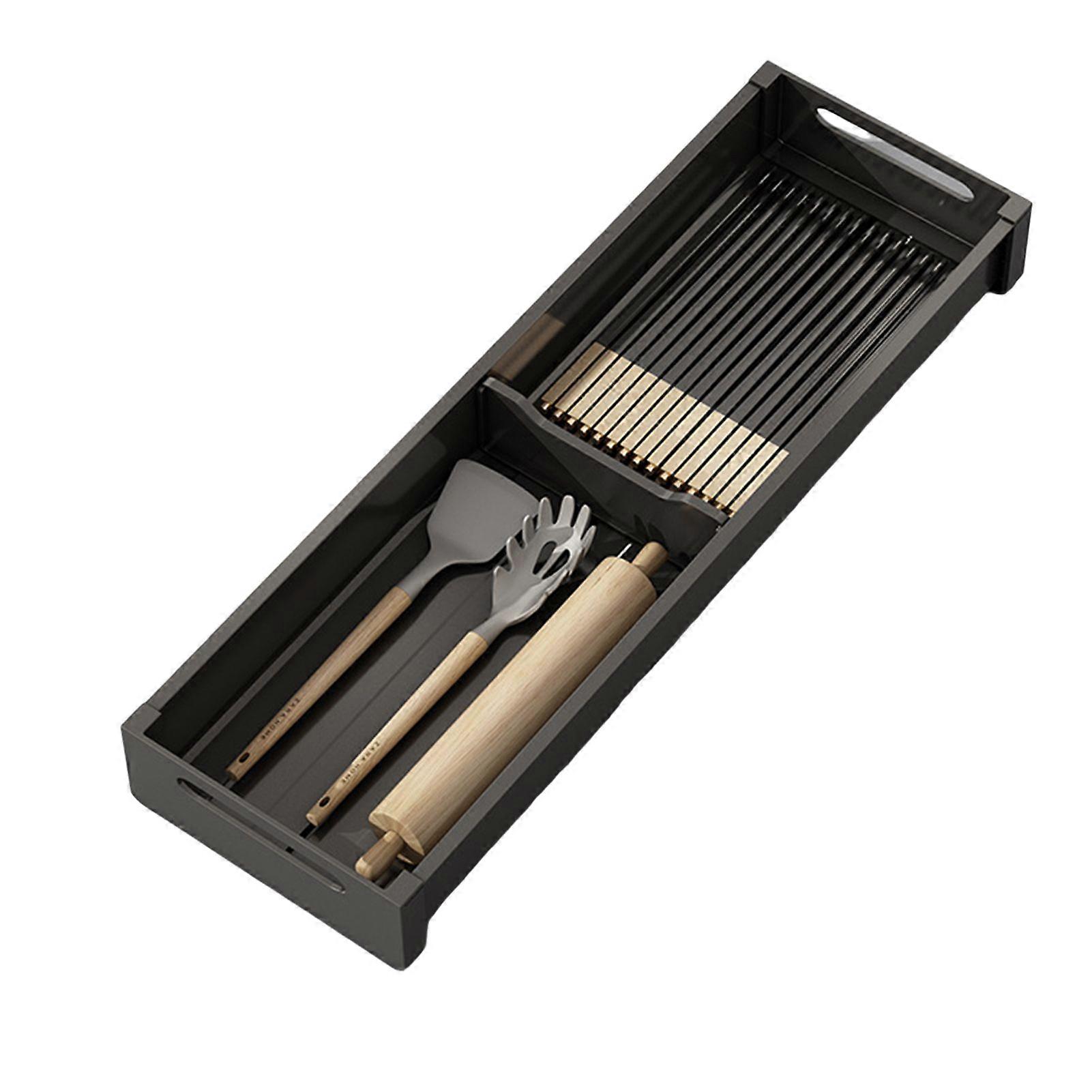 Silverware Drawer Organizer Expandable Utensil Tray for Kitchen for Kitchen Silverware Flatware