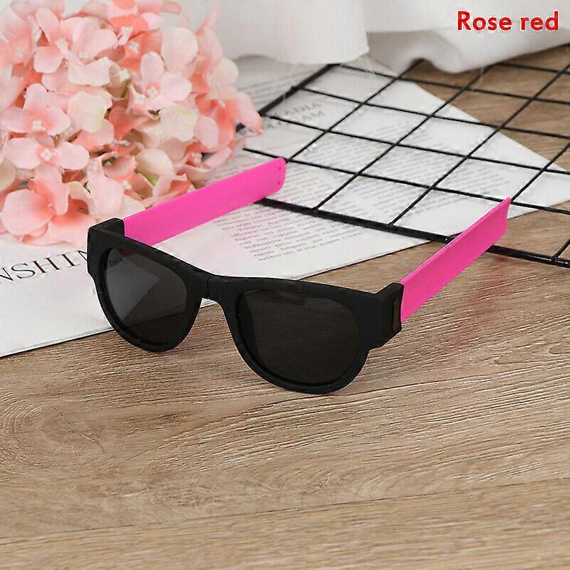 Slap Wristband Wrist Sunglasses Folding Roll Bracelet Foldable Sun Glasses
