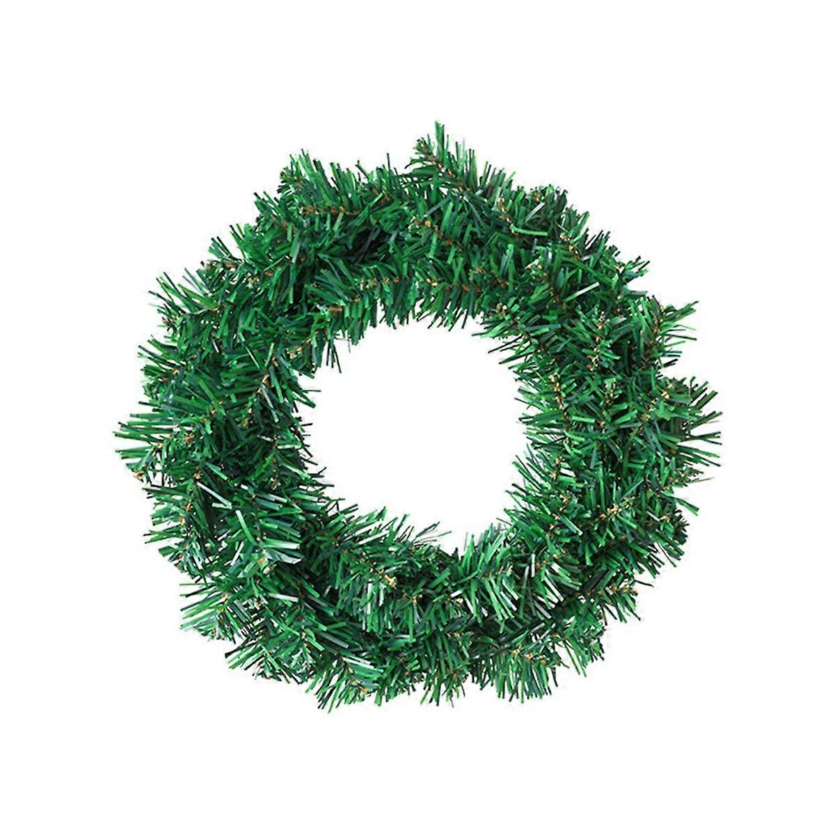Artificial Green Wreath PVC Wall Wreaths Seasonal Home the Wreath Christmas Ribbon Wreath Front Door Fall Wreaths 40cm