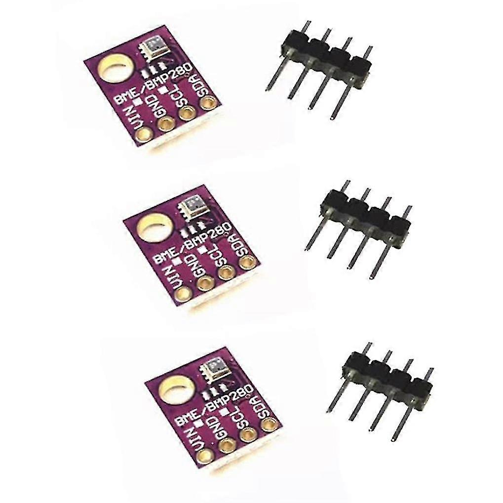 3pcs Bme280 5v Digital Temperature Humidity Sensor Atmospheric Barometric Pressure Sensor Board Iic