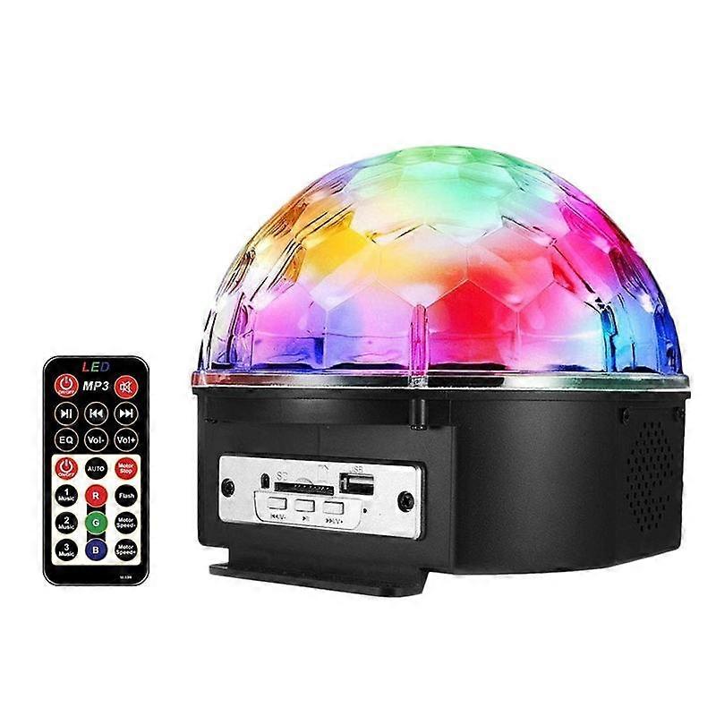 Disco Ball Light LED Bluetooth Speaker Voice Control with Remote Control 9 Colors Suitable for Prom