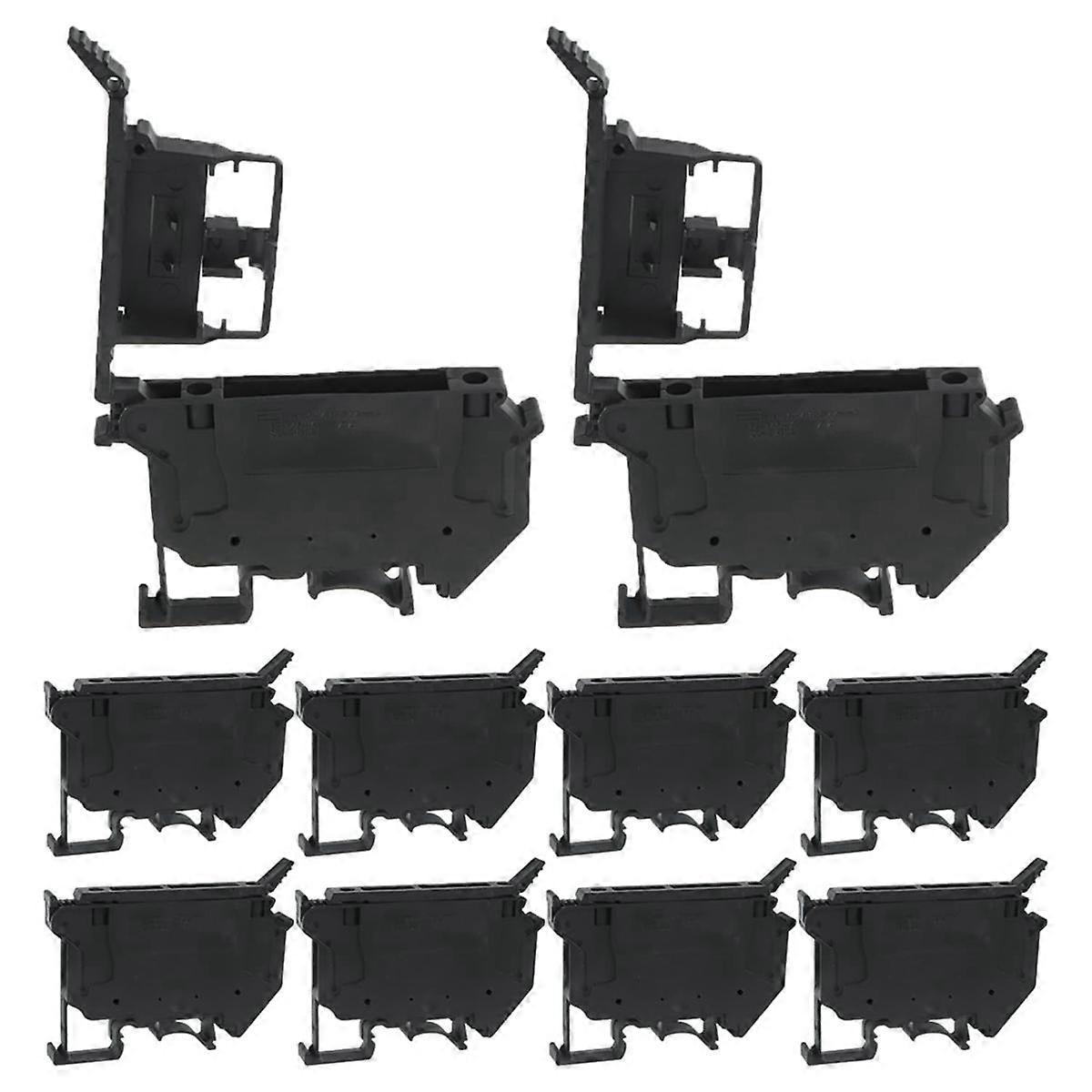 UK5- UK5RD Without LED DIN Rail Fuse Terminal Base Disconnect Terminal Block Screw Clip (Pack of 10