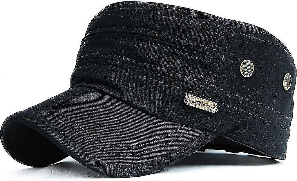 Unisex Army Military Flat Cap Vintage Cotton Baseball Cap