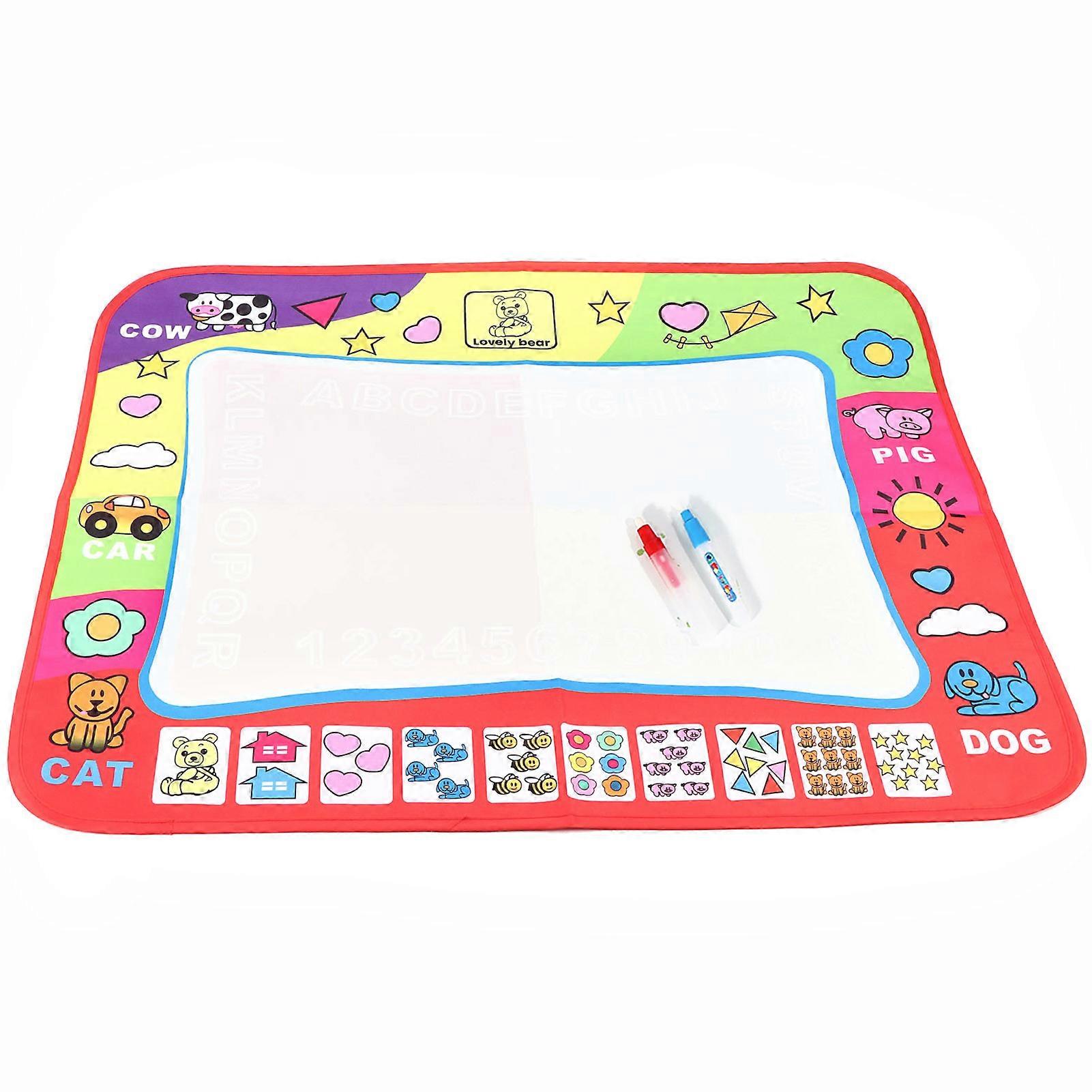Water Painting Draw Writing Mat Kid Developmental Doodle Board Toy With Pen
