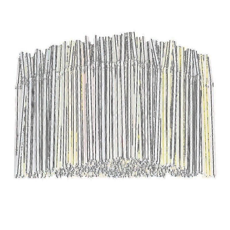 100 Plastic Straws 8 Inch Disposable Straws
