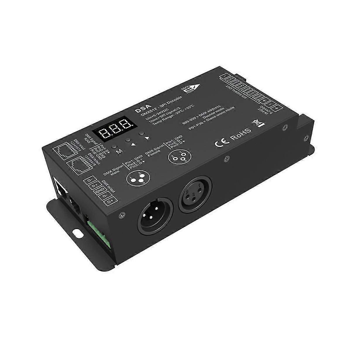 Led Dmx512 a Spi Decoder Dmx Converter 1024 Dots Ttl Pixel Controller Soporte 6803/8806/2811/ 2812
