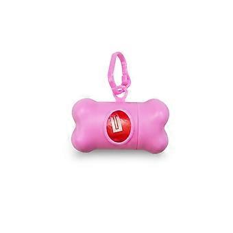 Poop Bag Dispenser - Inkluderer 1 rulle (15 poser) - Store, jordvenlige, lækagesikre affaldsposer til kæledyr