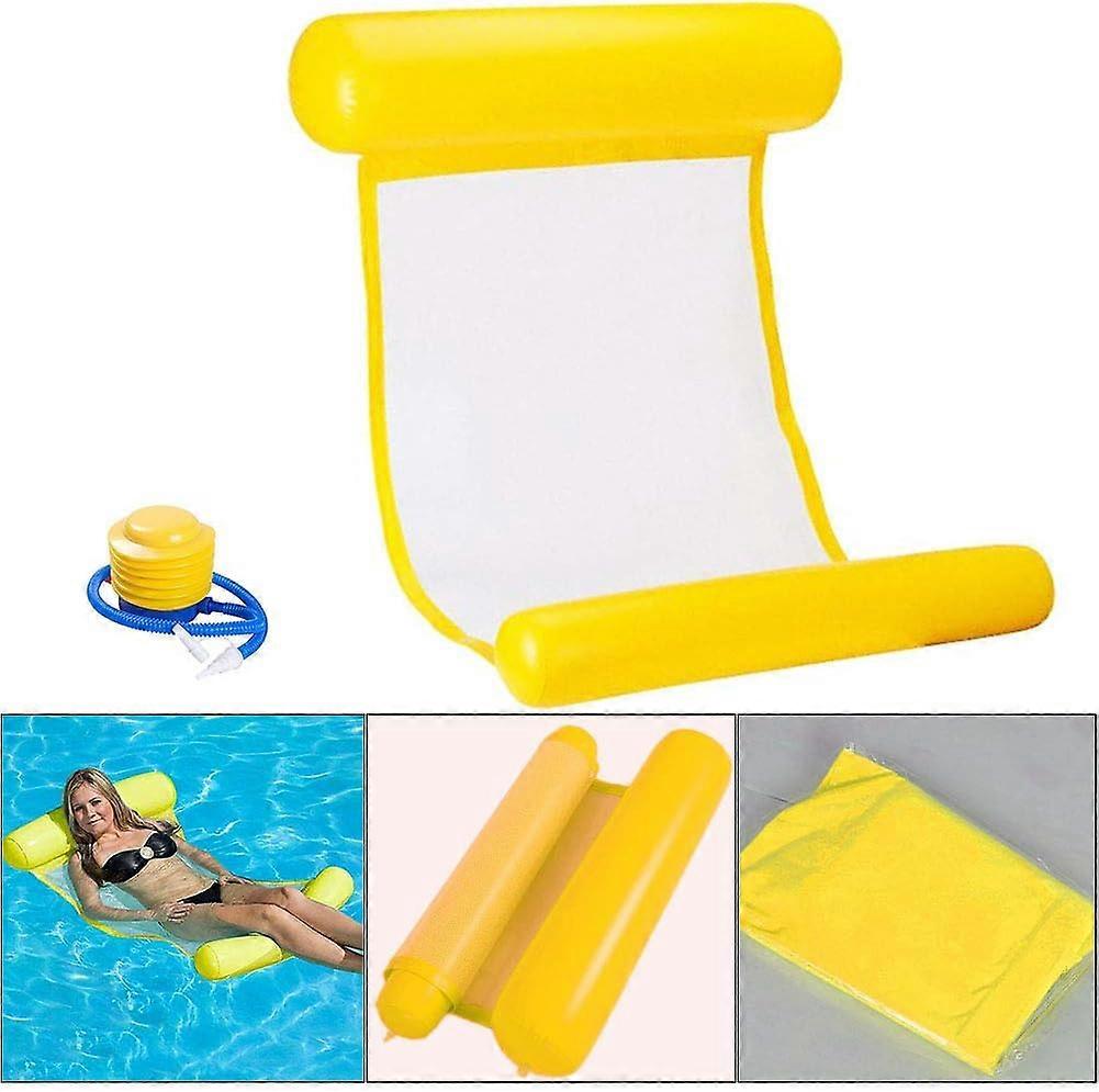 Inflatable Hammock, Inflatable Pool Bed Buoy and Inflatable Lounger Inflatable Pool Multi-Purpose Foldable Floating Portable Hammock Float Ultralight