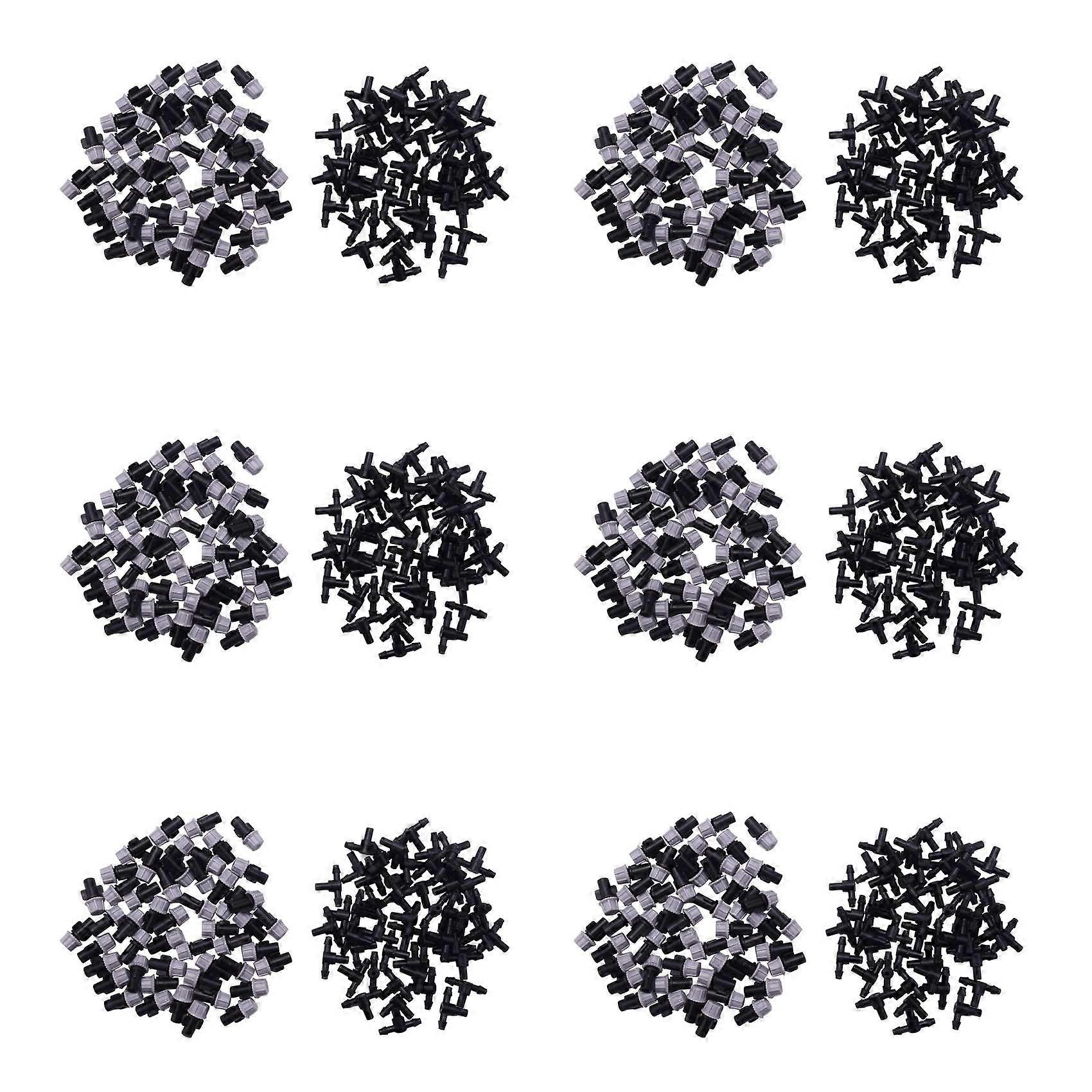600Pcs(30 Pairs)Garden Irrigation Kit Adjustable Atomization Dripper Atomization Connection Tee Joi