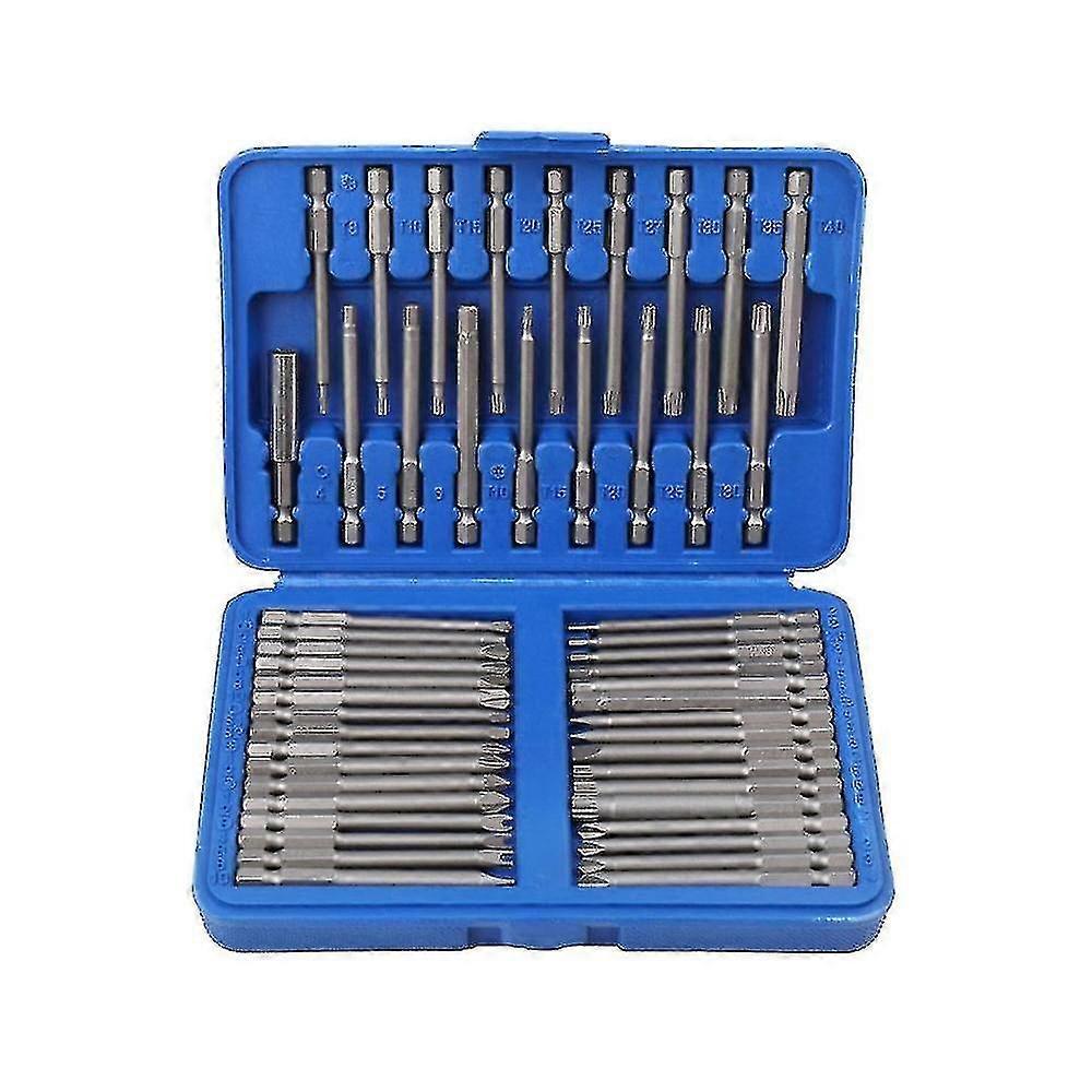 Security Bit Set Screwdriver Bit 1/4 Screwdriver Bits Long Set Torx Flat Head Hex Driver Bits For H