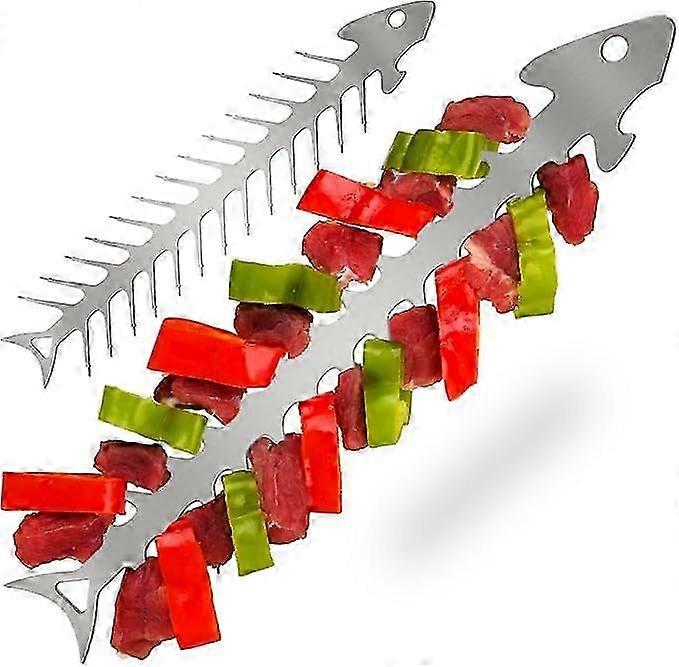 Unique Kabob Skewers for Grilling Rack - BBQ Accessories Grill Stand Tool Mens Gift, Vegetable Barbecue Holder for Christmas Dad Gift Idea