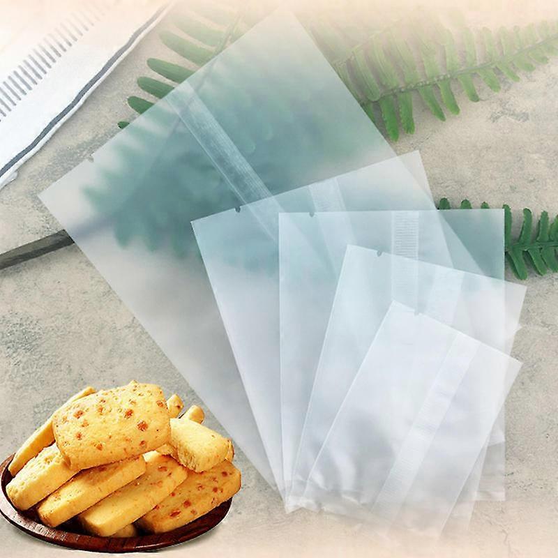 100pcs Translucent Self-adhesive Cookie Packaging Bags