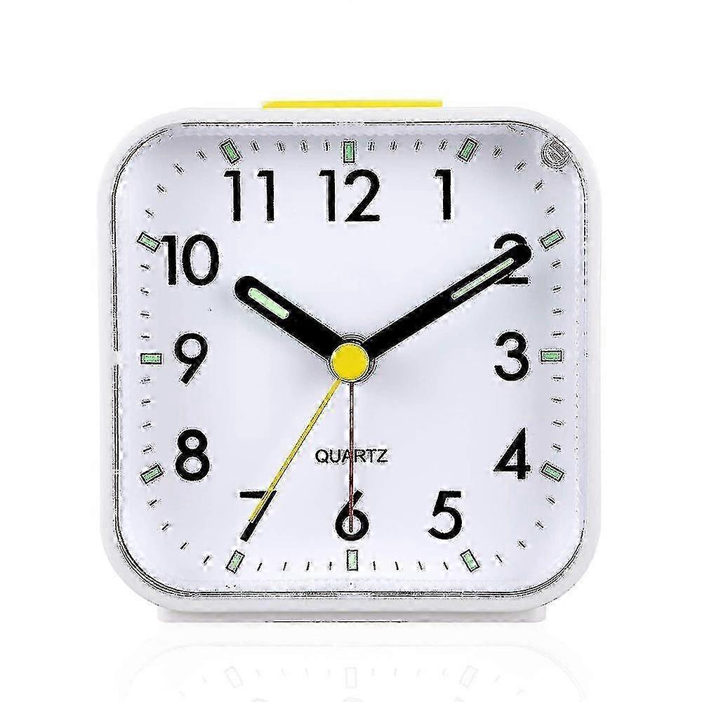 Silent Analog Alarm Clock Non Ticking, Gentle Wake, Beep Sounds, Increasing Volume, Battery Operated Snooze And Light Functions, Easy Set