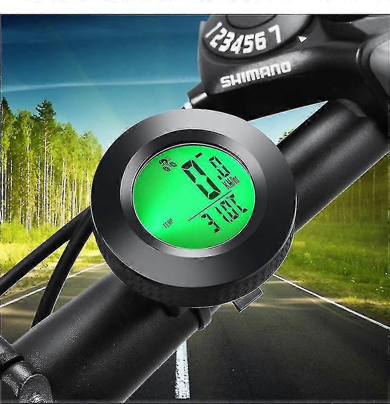 Wireless Bike Computer, Waterproof Wireless Bike Computer, Speedometer With 3-color Backlight, Lcd Odometeryouxiu