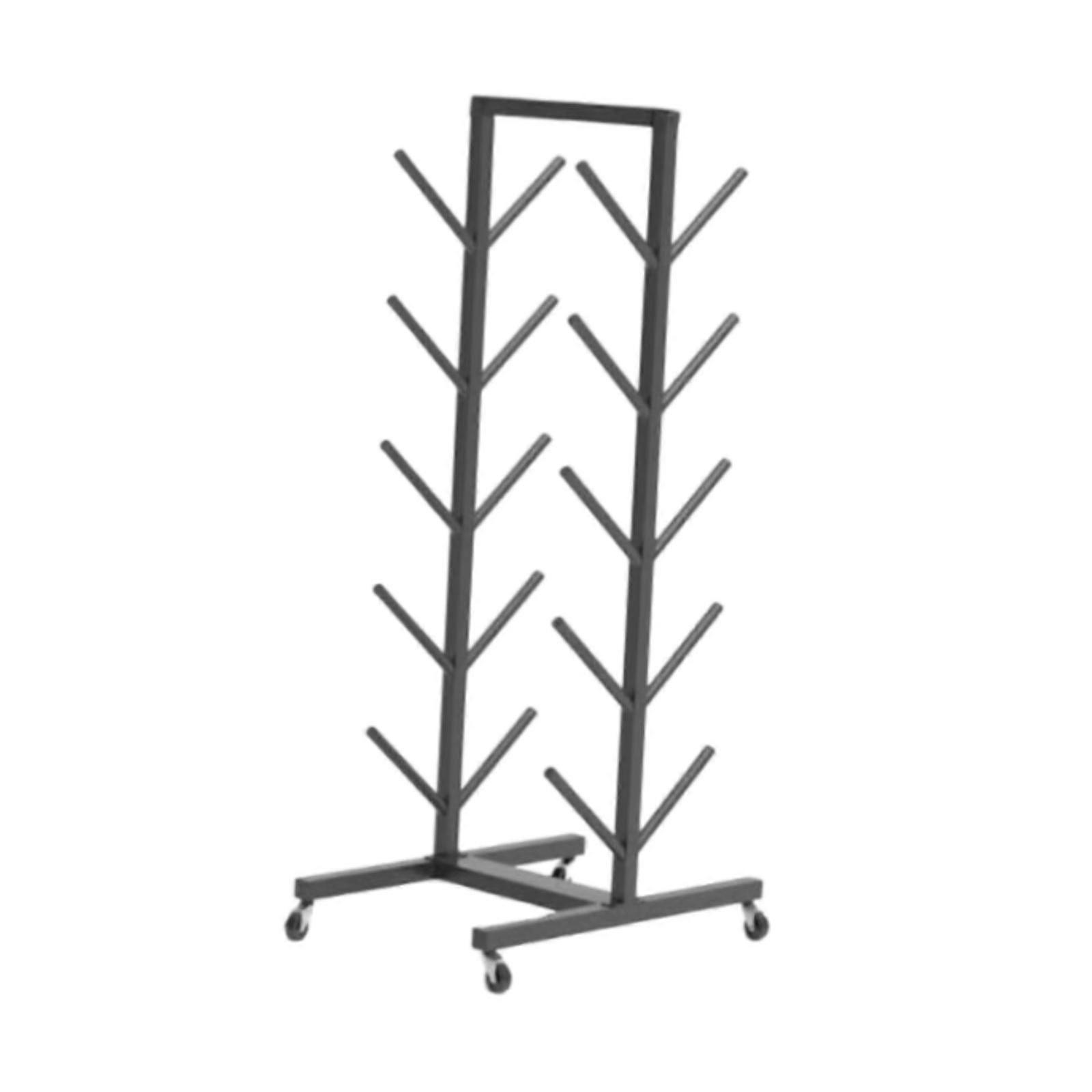 ホイール付きスケートボードラックスケートボードオーガナイザー両面メタルフロアラック