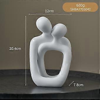 LIUBOOZ Figurine Danseur Couple En Résine - Sculpture Ornement Décoration Intérieure Maison Et Bureau, Blanc