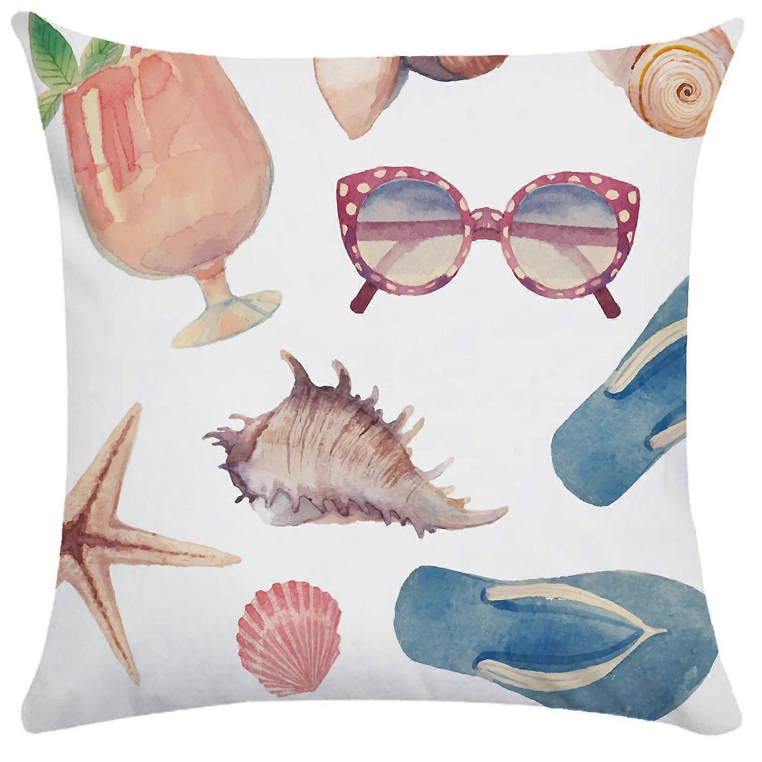 Εξωτερική κάλυψη μαξιλαριών Ocean Starfish Shell Pillow Cover Μαλακό κάλυμμα μαξιλαριού Καθιστικό Καναπές Throw Pil