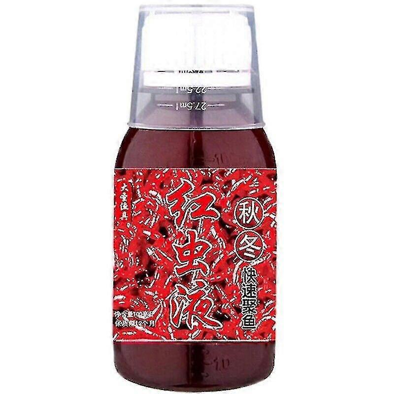 100ml Red Worm Liquid Bait Fish Scent Additive Strong Fishing Lure