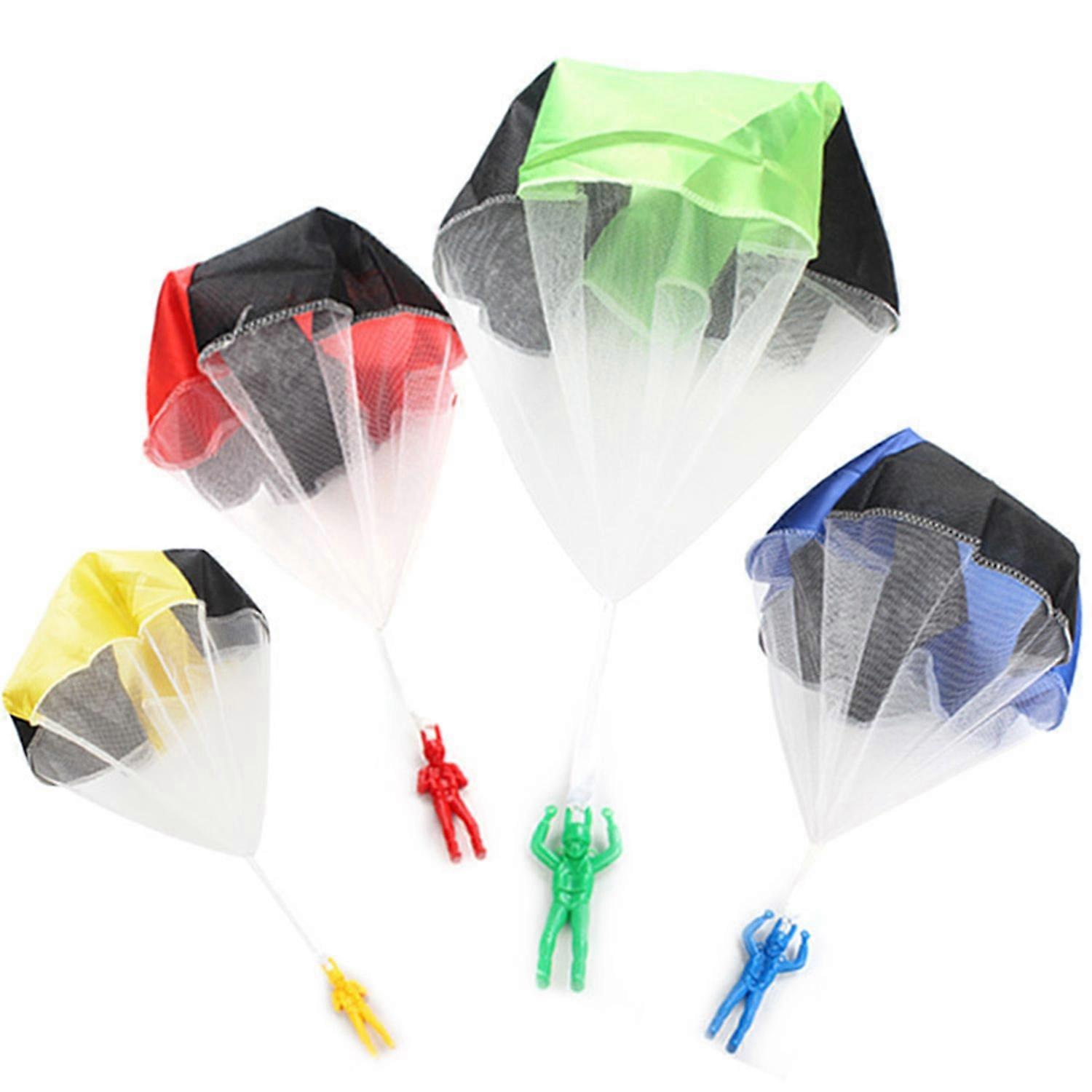 1 Set Parachute Toy with Figure Soldier Compact Kids Adults Hand Throwing Parachute Game for