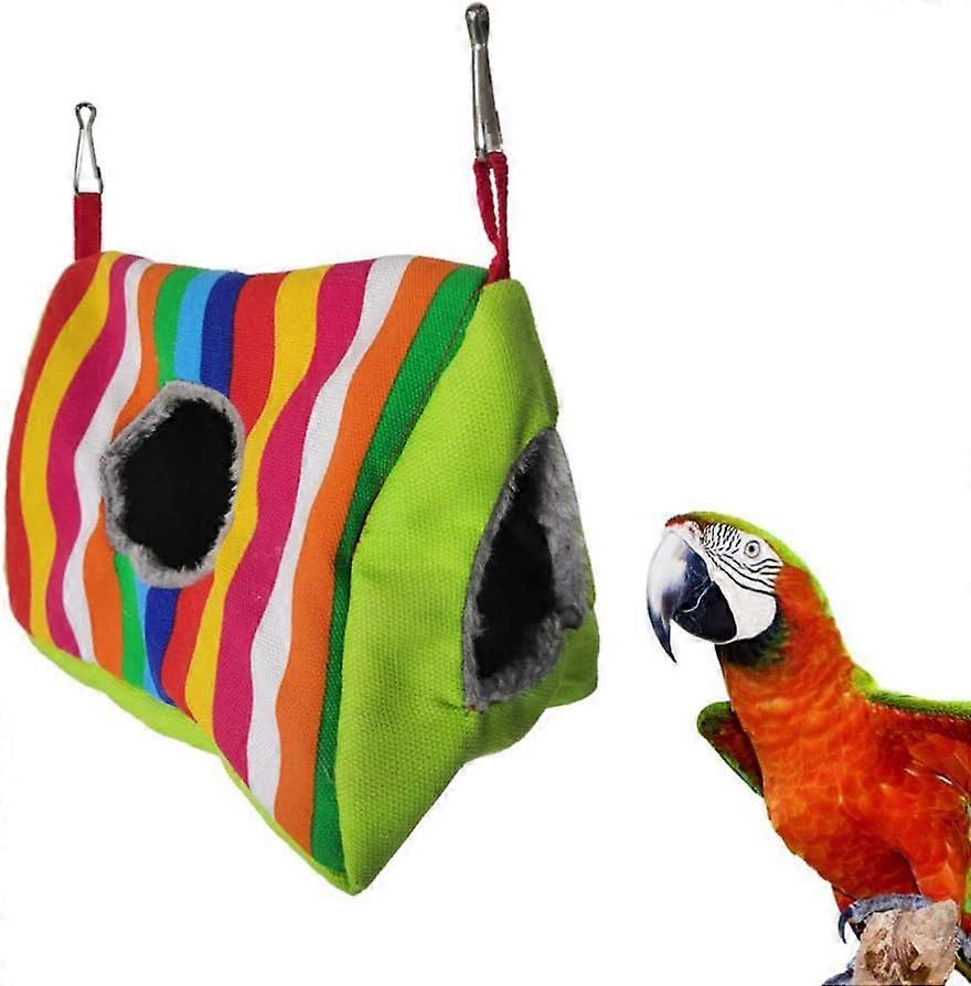 Bird Sleeping Bed for Pets and Birds, Soft and Warm Flower Pattern Home Hanging Sleeping Nest, Breathable Cotton Blend, Easy to Clean