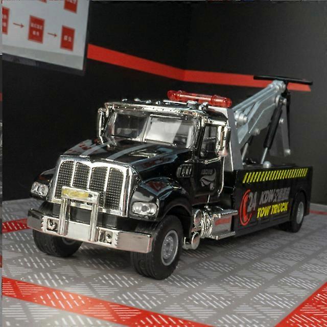 新しい合金交通道路救助車モデルダイキャストメタルエンジニアリングトレーラートラックレッカークレーン車モデルシミュレーション子供のおもちゃの贈り物