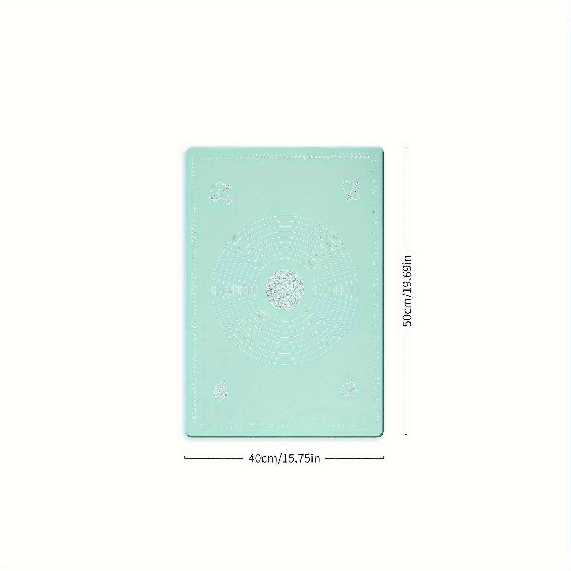 1pc Thickened Kneading Mat, 19.7 X 15.7in, BPA Free Non-Stick, And Non-Slip Table Baking Mat, Silicone Baking Mat For Pizza And Cake Pastry Dough Rest