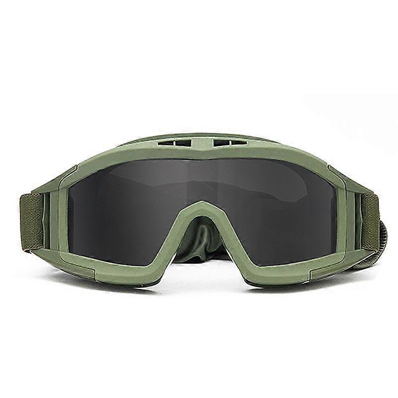 Black Tan Green Tactical Goggles Military Shooting Sunglasses 3 Lens Airsoft Paintball Windproof Wargame Mountaineering Glasses