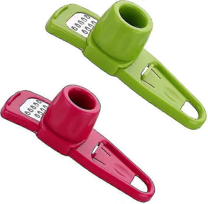 2pcs Practical Garlic Press Chopper Crusher Multi-function Ginger Squeezer Planing Garlic Tool