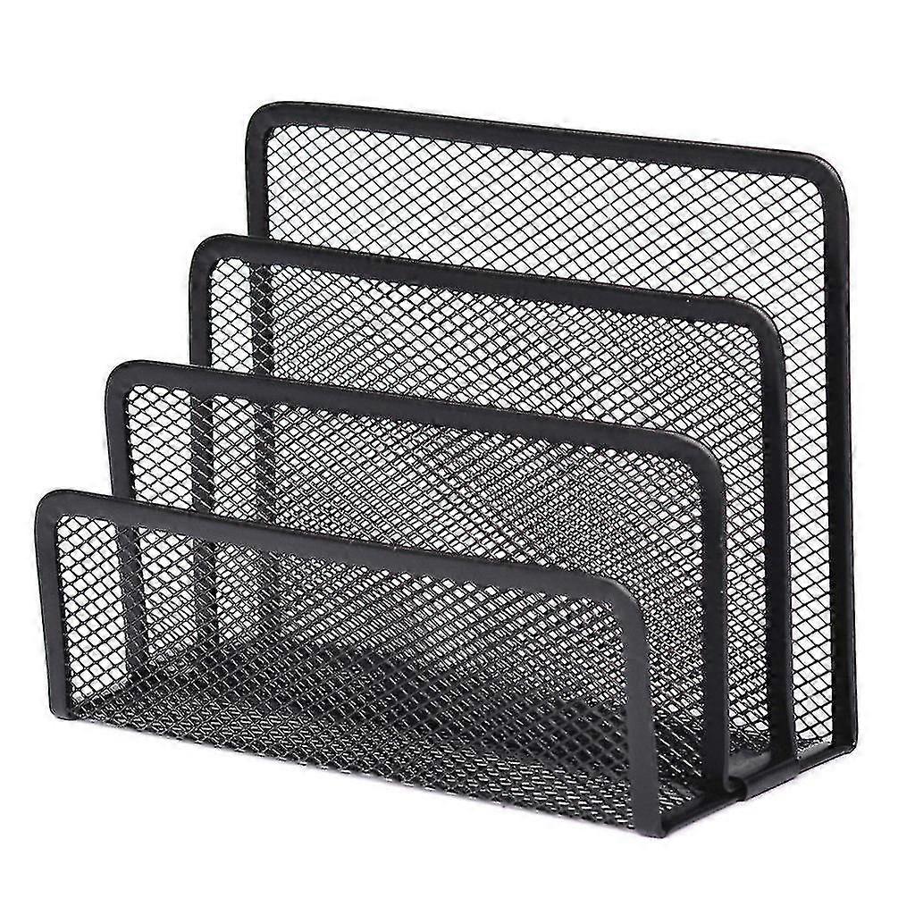 Desk Organizer with 4 Compartment Drawers | Furnishings Black