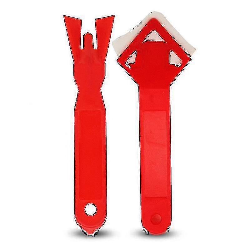 2pcs/set Of Silicone Glass Cement Scraper Tool To Remove