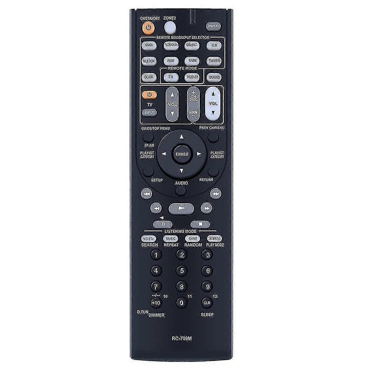 AV Receiver Remote Control Replacement - RC-709M for TX-SR507, TX-SR606, TX-SR607, XR606, TX-SR606S - Compatible with RC-737M and RC-765M