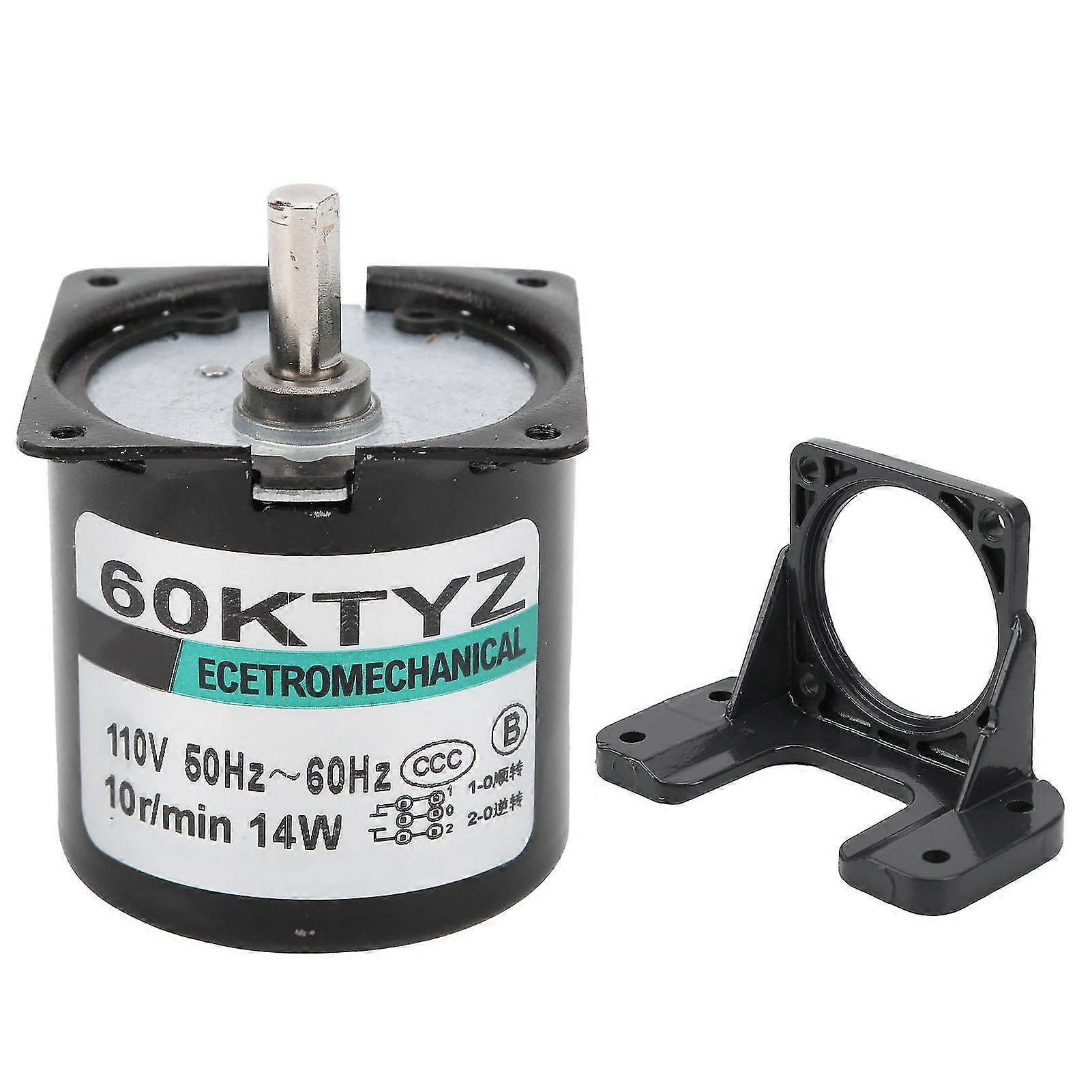 AC110V 10rpmmin Micro Motor Metal Gear Speed Reduction Engine Machinery Device Accessories