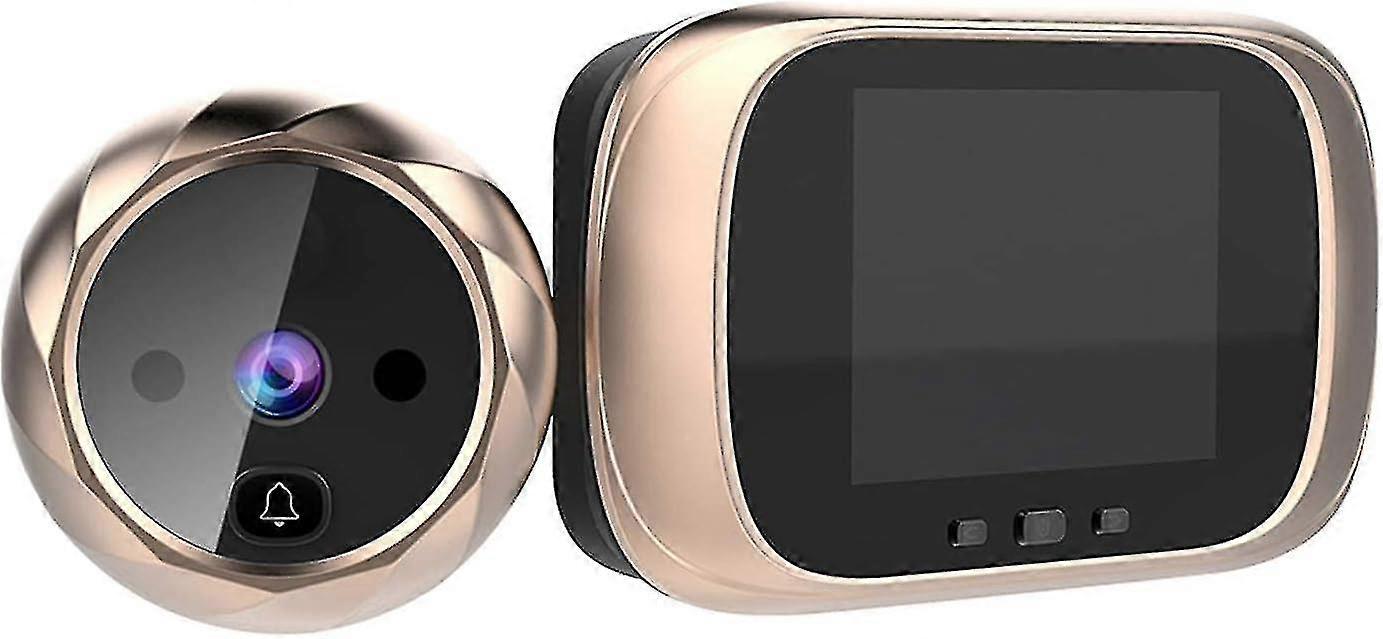 Digital Door Monitoring - 2.8' - Lcd Screen - Night Vision - Digital Door Monitoring Gold