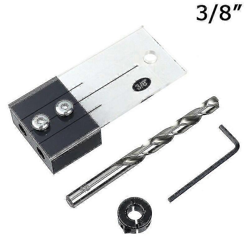 1/2'' 3/8'' 1/4'' diblu găurire Jig Kit buzunar gaură Jig acrilice fețe burghiu ghid gaură Locator DIY prelucrarea lemnului instrumente de tâmplărie