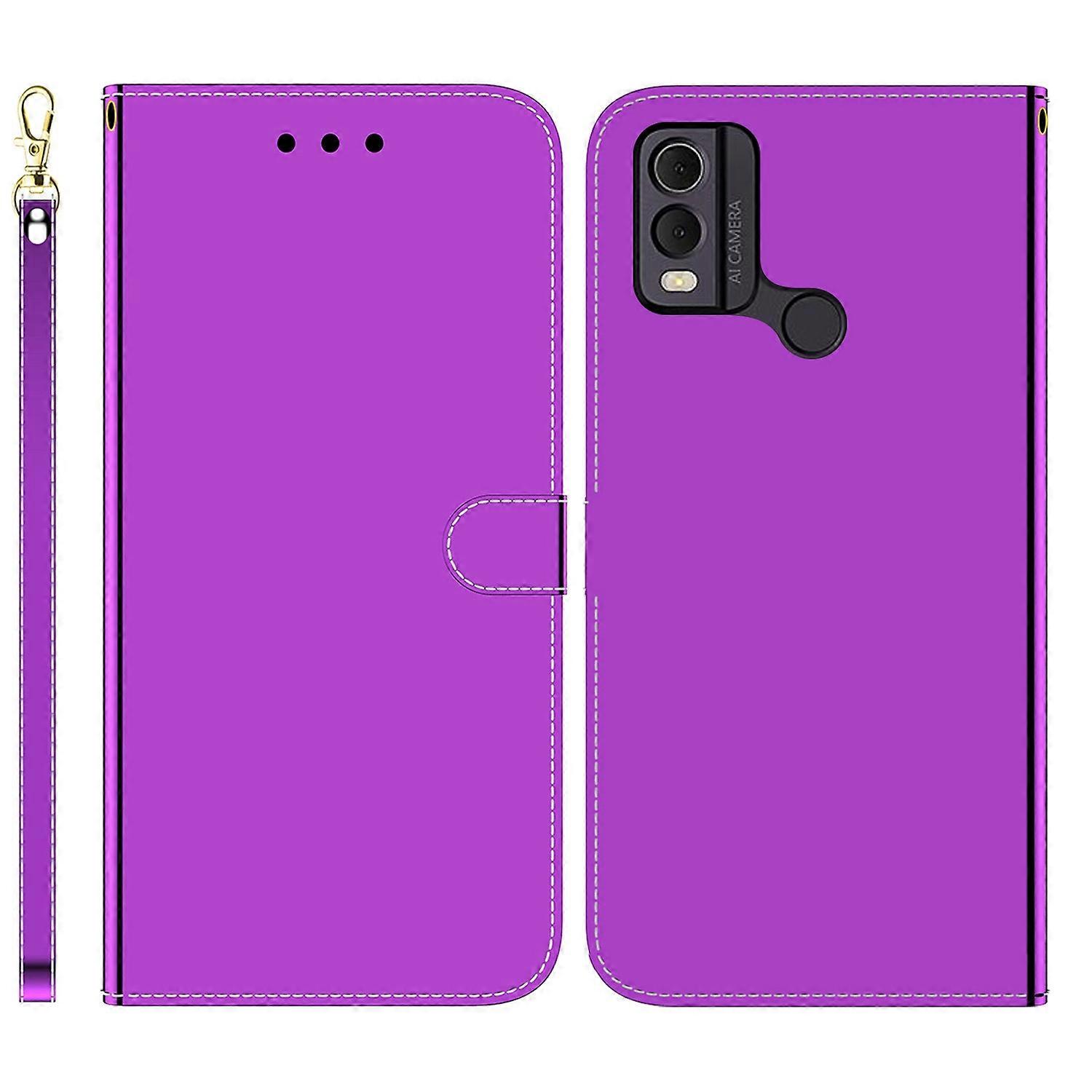 Imitated Mirror Leather Case For Nokia C22