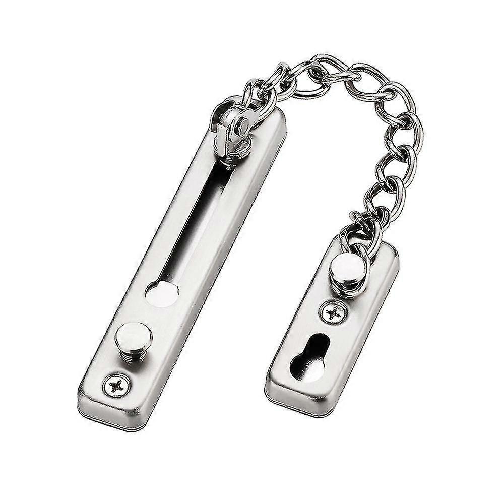 Stainless Steel Security Door Chain Lock Heavy Duty Safety Guard With Screws-7