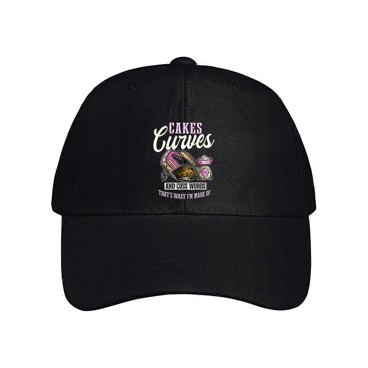 Cake Curves And Cuss Words Baseball Cap