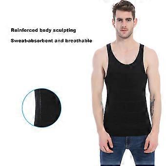 Camicia a compressione da uomo per body shaper, gilet dimagrante