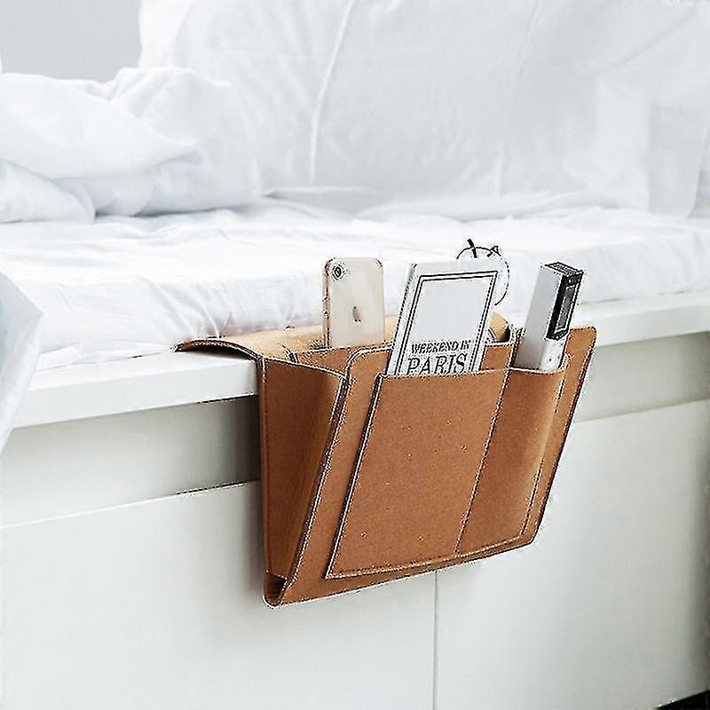 Bedside Felt Storage Bag With Pockets Portable Bed Sofa Desk Hanging Organizer