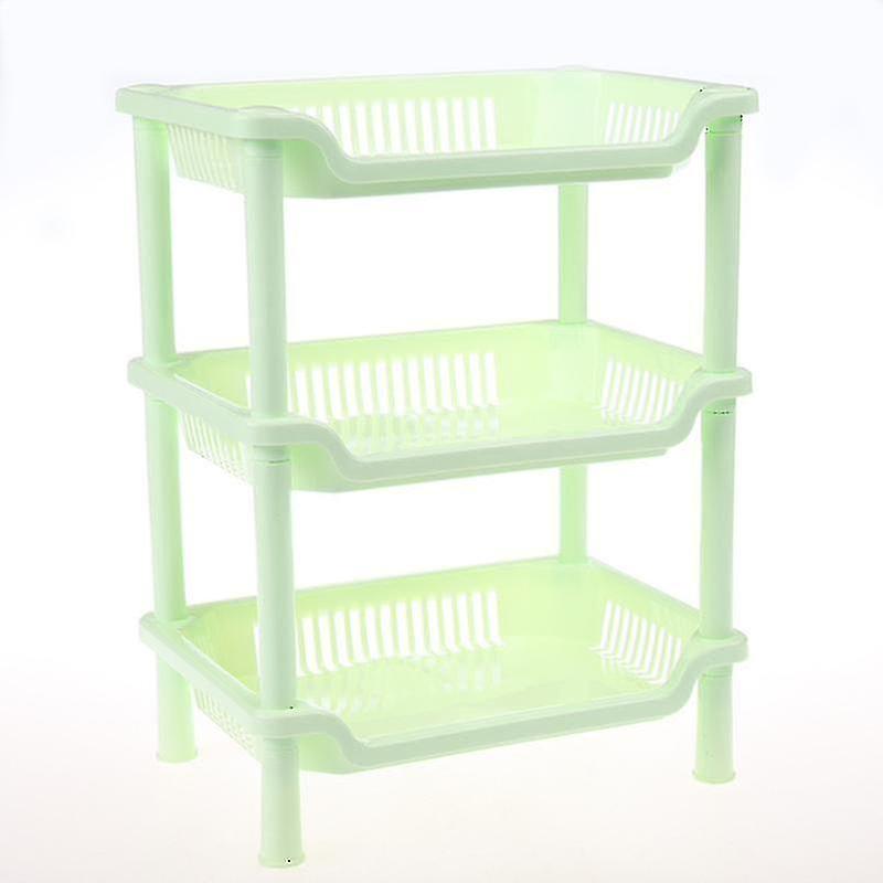 3 Tier Shower Caddy Organizer Shelf Standing Rustproof Plastic Floor Storage Rack