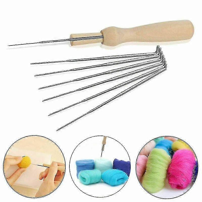30x Felting Needles Set With Handle - Wool Felt Tool - Felting Starter Kit Diy Mixed
