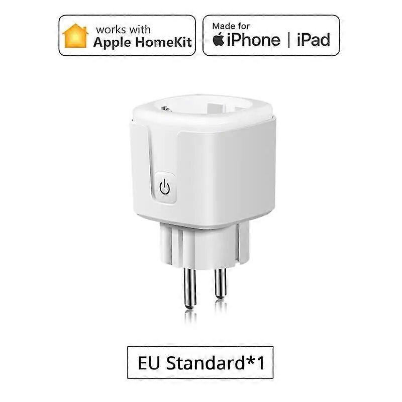16A Apple Homekit Smart Socket EU Plug Network WiFi Outlet Use Siri Voice Control and Compatible Alexa Google Home