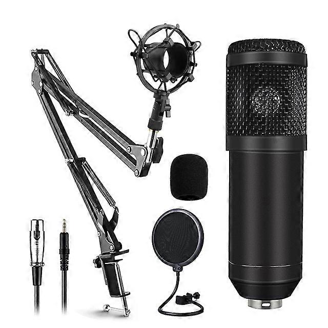 Condenser Microphone with V8S Live Sound Card(Optional)for Live Streaming,Singing,YouTube,Tik Tok,Gaming