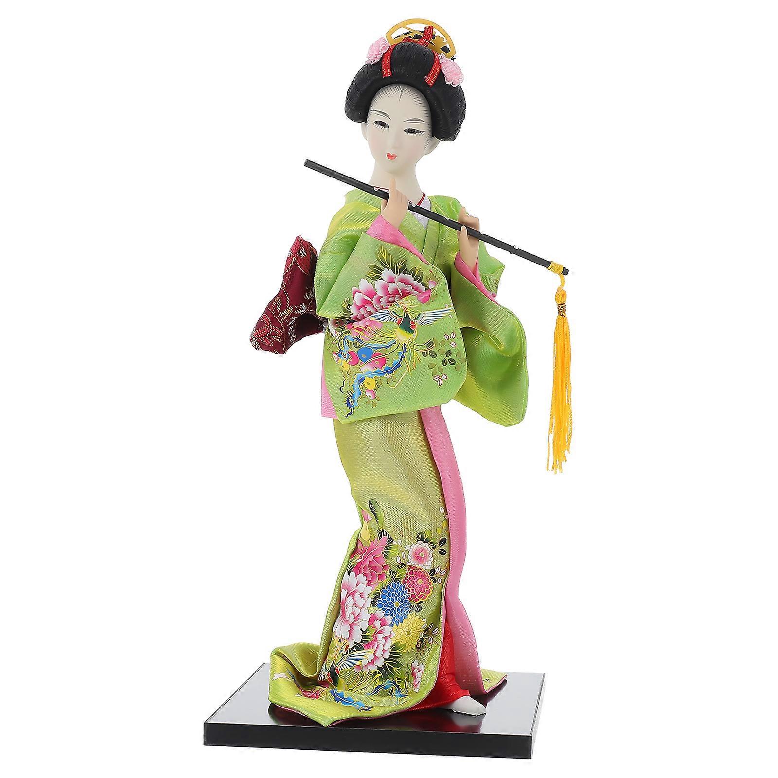 Japanese Geisha Kabuki Doll Tabletop Decor Japanese Style Doll Desktop Ornament
