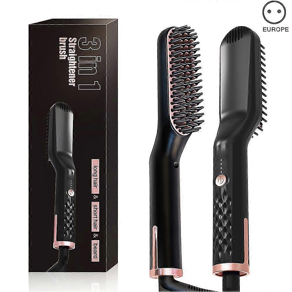 Beard straightening brush 3 in 1 ion straightening brush
