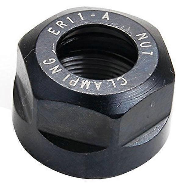 2023 New ER11-A Type M14 Collet Clamping Hex Nuts for CNC Milling Chuck Holder Lathe, Black