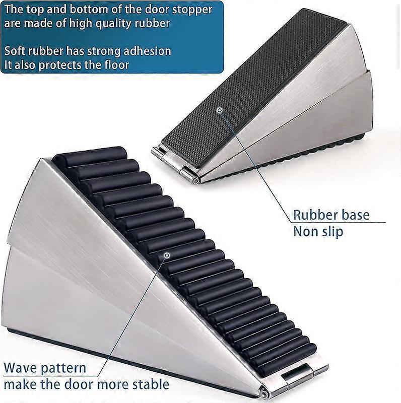WJSMStrongest Large Door Stopper - Heavy Duty Door Stop Wedge Tall Door ...