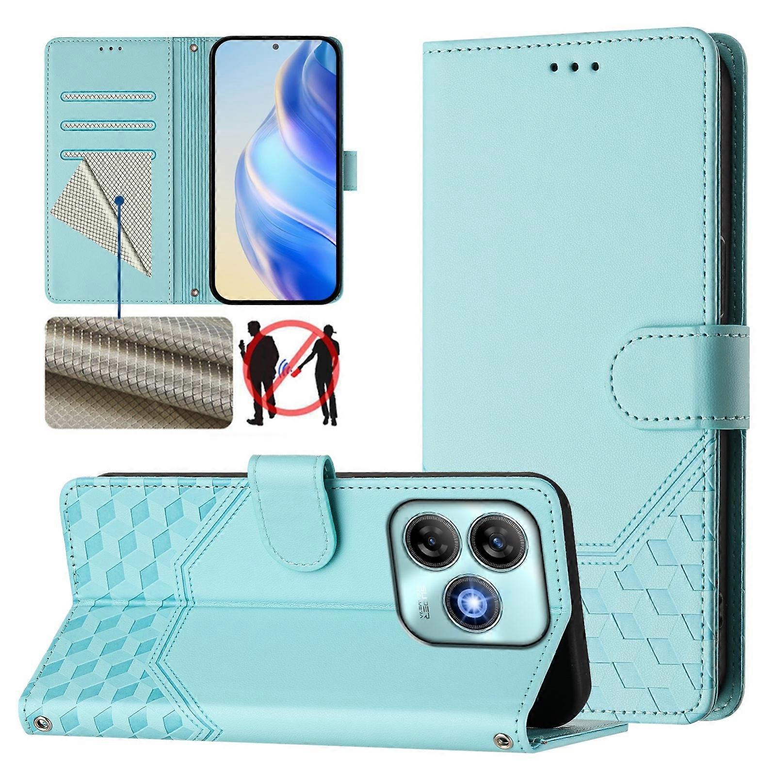 RFID PU Phone Case For ZTE Blade A75 4G